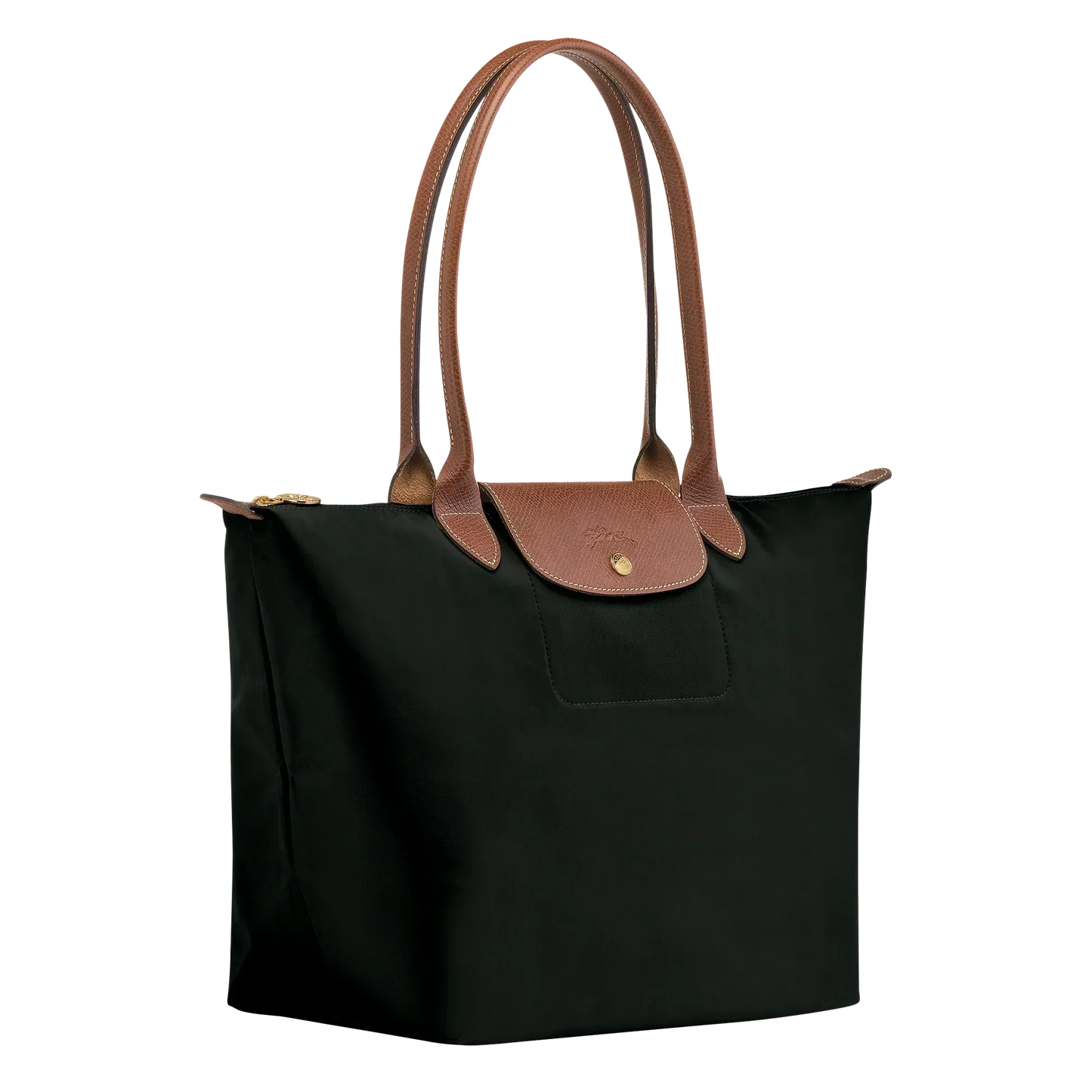 Bolso Grande Nylon Plegable, Negro