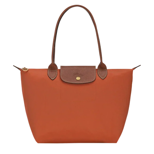 Bolso Grande Nylon Plegable, Ladrillo
