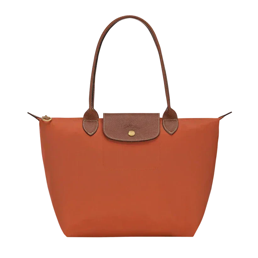 Bolso Grande Nylon Plegable, Ladrillo