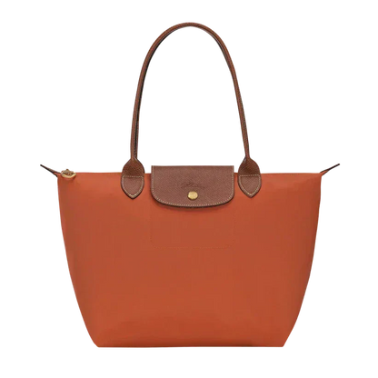 Bolso Grande Nylon Plegable, Ladrillo