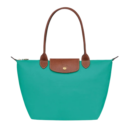 Bolso Grande Nylon Plegable, Turquesa